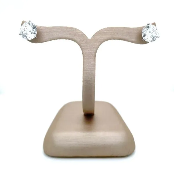 14KW Gold 4 CTW F-G VS1-VS2 Lab Grown Diamond 3 Prong Studs Image 5 Franzetti Jewelers Austin, TX