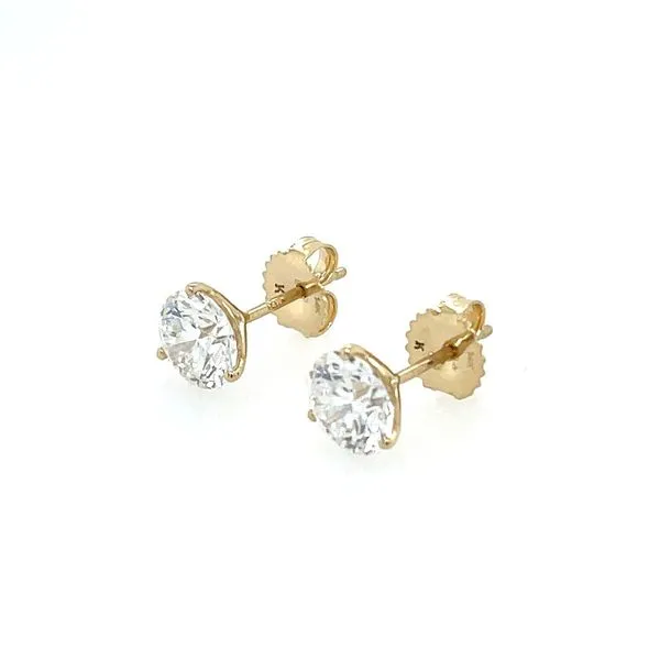 14KY Gold 3 CTW F-G VS1-VS2 Lab Grown Diamond 3 Prong Studs Image 3 Franzetti Jewelers Austin, TX
