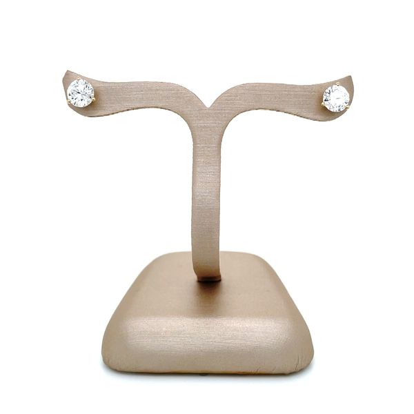 14KY Gold 1.5 CTW E-F VS1-VS2 Lab Grown Diamond 3 Prong Studs Image 4 Franzetti Jewelers Austin, TX