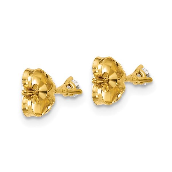 18KY Gold 1/10 CTW E-F VS1-VS2 Lab Grown Diamond 3 Prong Studs Image 3 Franzetti Jewelers Austin, TX