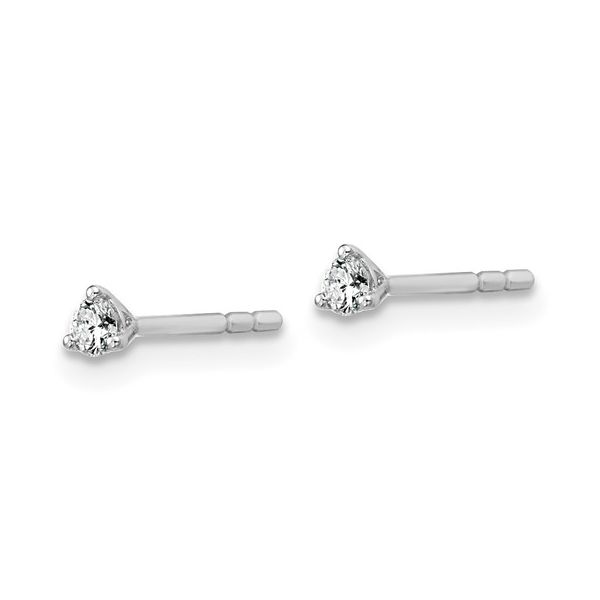 14KW Gold 1/10 CTW E-F VS1-VS2 Lab Grown Diamond 3 Prong Studs Image 2 Franzetti Jewelers Austin, TX