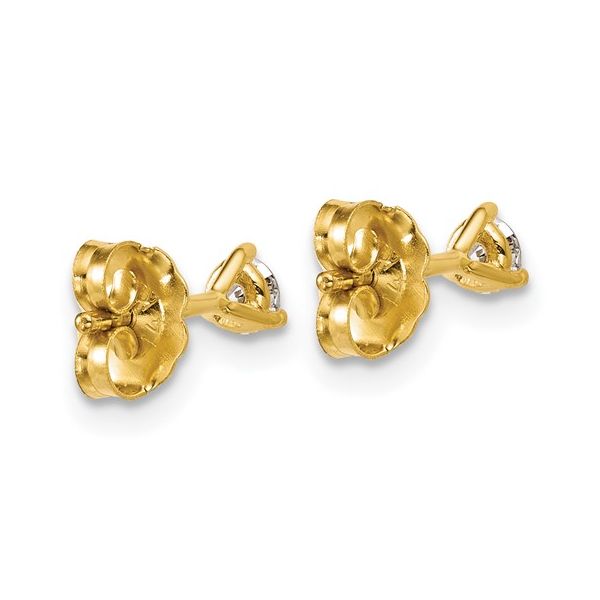 14KY Gold 1/4 CTW E-F VS1-VS2 Lab Grown Diamond 3 Prong Studs Image 4 Franzetti Jewelers Austin, TX