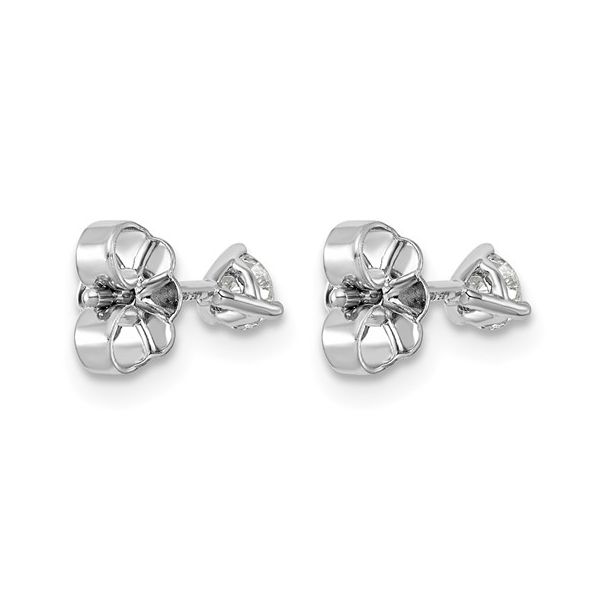 14KW Gold 1/4 CTW E-F VS1-VS2 Lab Grown Diamond 3 Prong Studs Image 4 Franzetti Jewelers Austin, TX