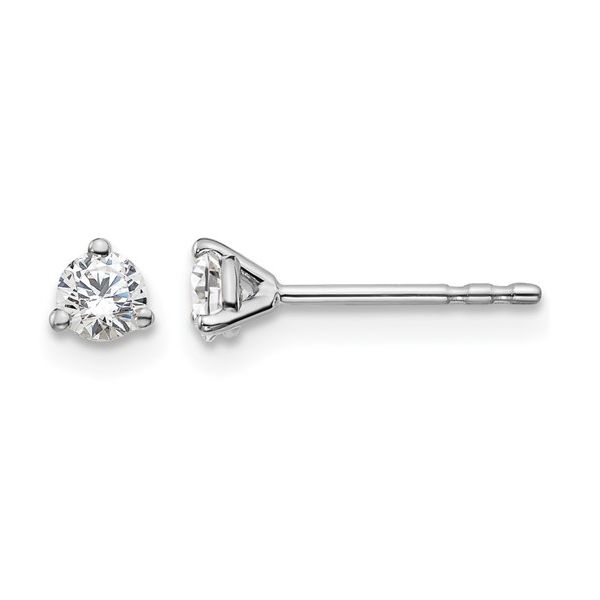 14KW Gold 1/4 CTW E-F VS1-VS2 Lab Grown Diamond 3 Prong Studs Franzetti Jewelers Austin, TX