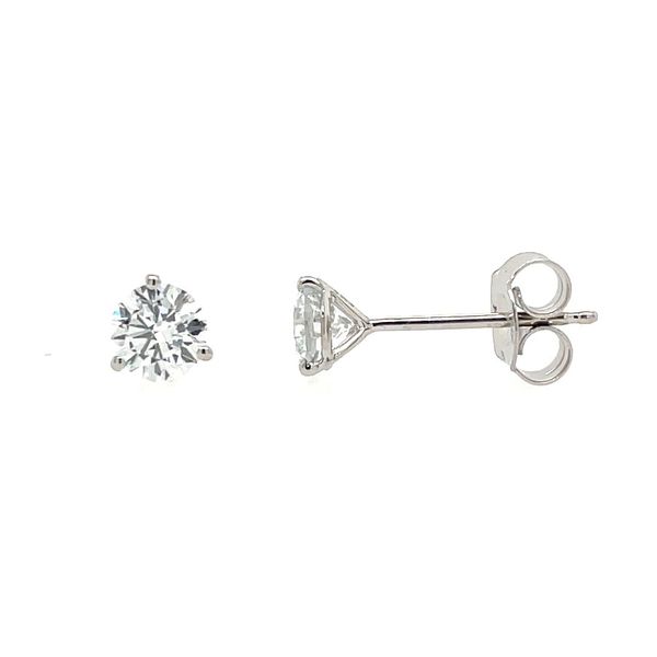 14KW Gold 3/4 CTW F-G VS1-VS2 Lab Grown Diamond 3 Prong Studs Franzetti Jewelers Austin, TX