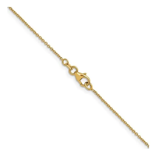 14KY Gold Lab Grown Diamond Station Necklace 1 CTW - 18