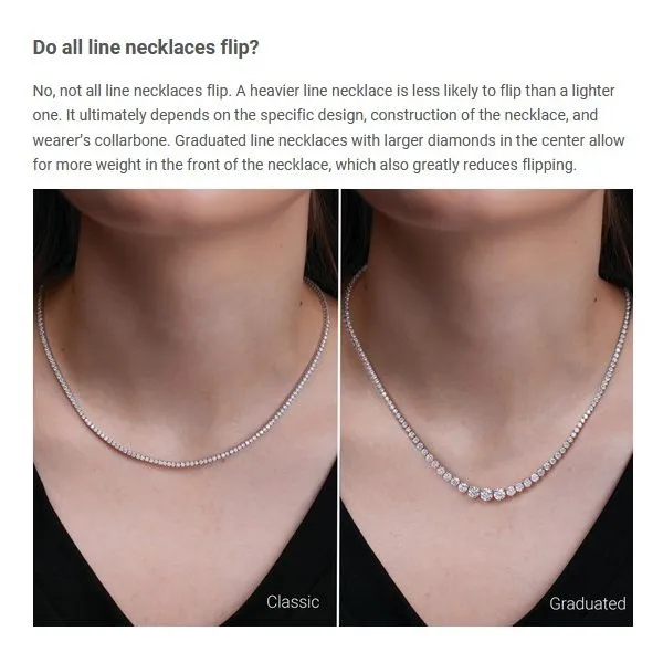 14KW Gold Lab Grown Diamond Tennis Necklace 5 7/8 CTW - 16