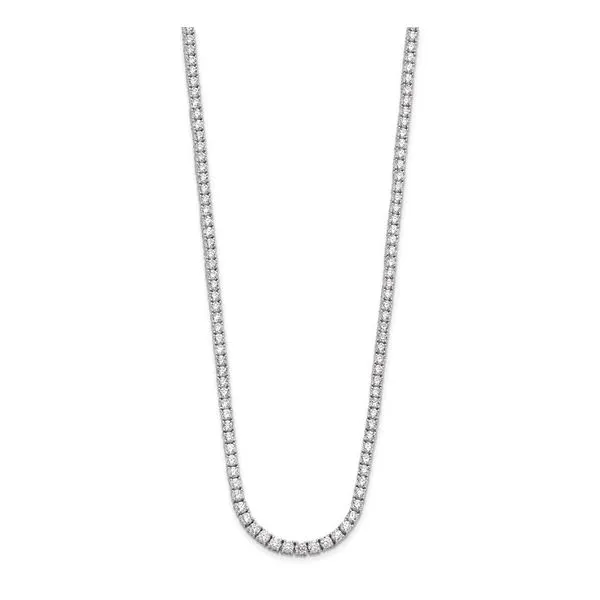 14KW Gold Lab Grown Diamond Tennis Necklace 10 CTW - 16