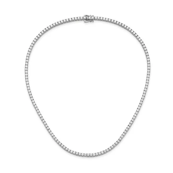 14KW Gold Lab Grown Diamond Tennis Necklace 10 CTW - 16