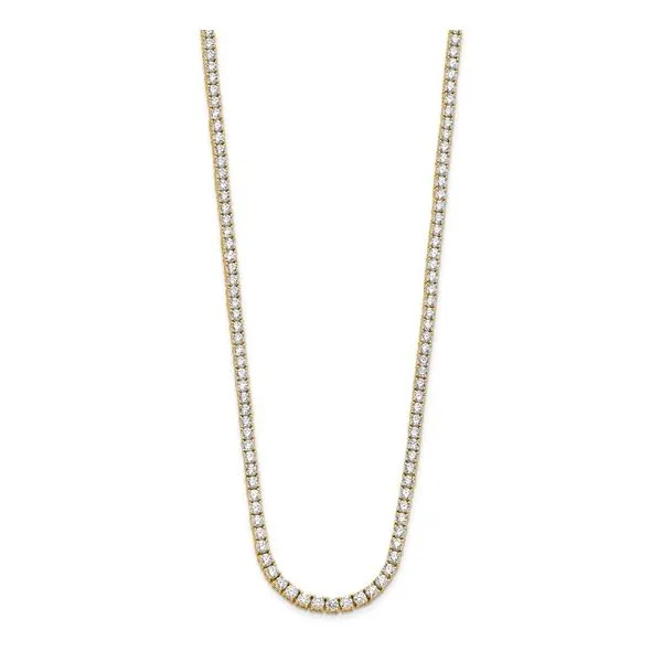 14KY Gold Lab Grown Diamond Tennis Necklace 10 CTW - 16