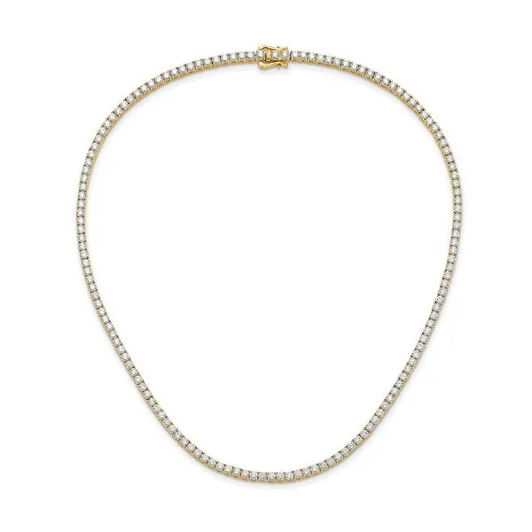 14KY Gold Lab Grown Diamond Tennis Necklace 10 CTW - 16
