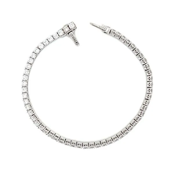14KW Gold 3.50 CTW Lab Grown Diamond Line Bracelet 7