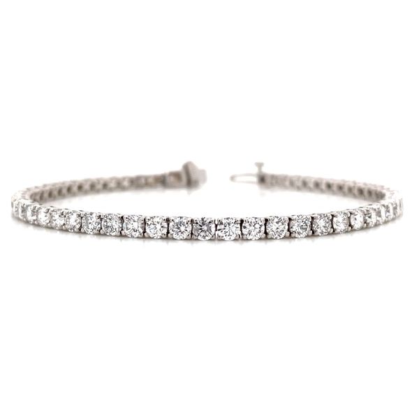 14KW Gold 5.88 CTW Lab Grown Diamond Line Bracelet  7