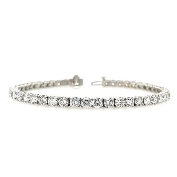 14KW Gold 8.93 CTW Lab Grown Diamond Line Bracelet  7