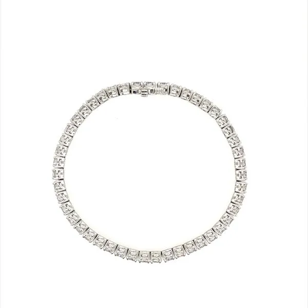 14KW Gold 8.93 CTW Lab Grown Diamond Line Bracelet  7