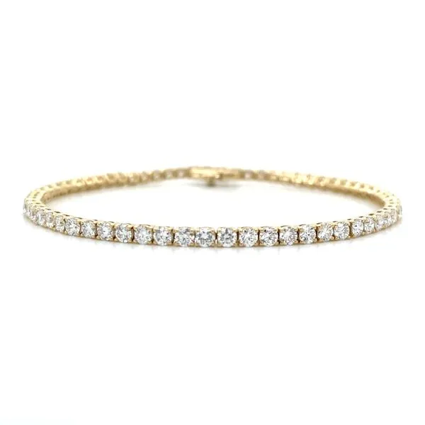 14KY Gold 3.90 CTW Lab Grown Diamond Line Bracelet 7