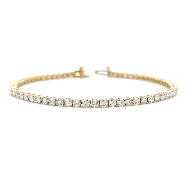 14KY Gold 3.90 CTW Lab Grown Diamond Line Bracelet 7