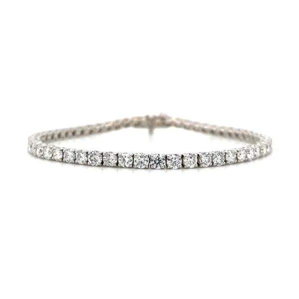 14KW Gold 5.88 CTW Lab Grown Diamond Line Bracelet  7