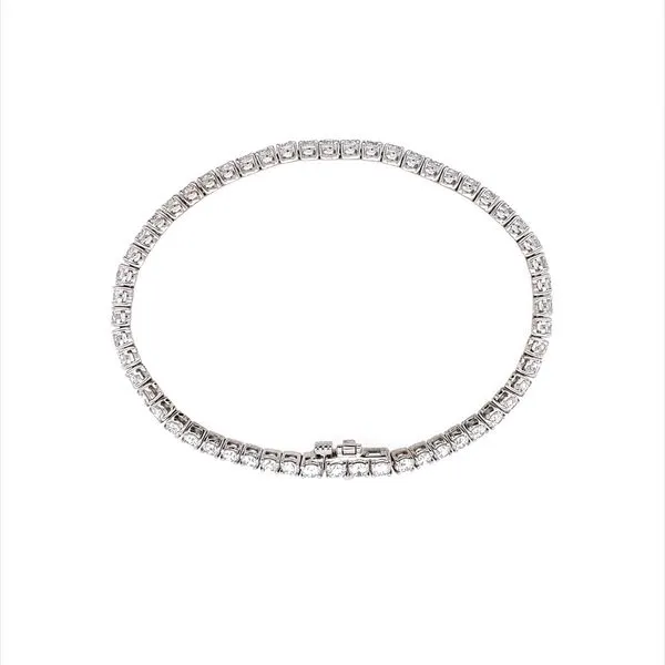 14KW Gold 5.88 CTW Lab Grown Diamond Line Bracelet  7