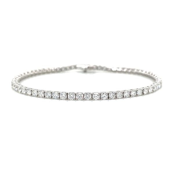 14KW Gold 3.90 CTW Lab Grown Diamond Line Bracelet 7