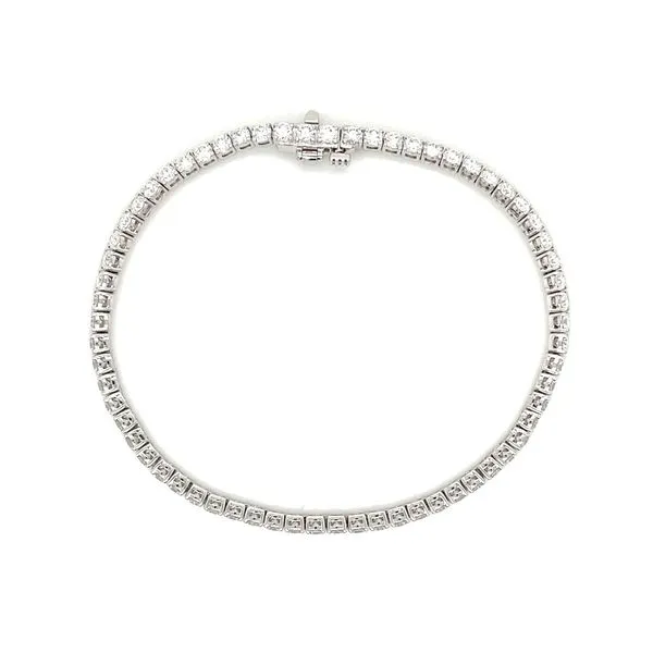 14KW Gold 3.90 CTW Lab Grown Diamond Line Bracelet 7