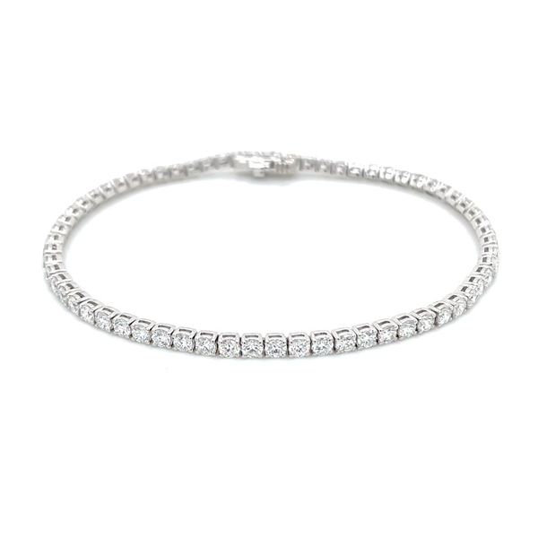 14KW Gold 3.90 CTW Lab Grown Diamond Line Bracelet 7