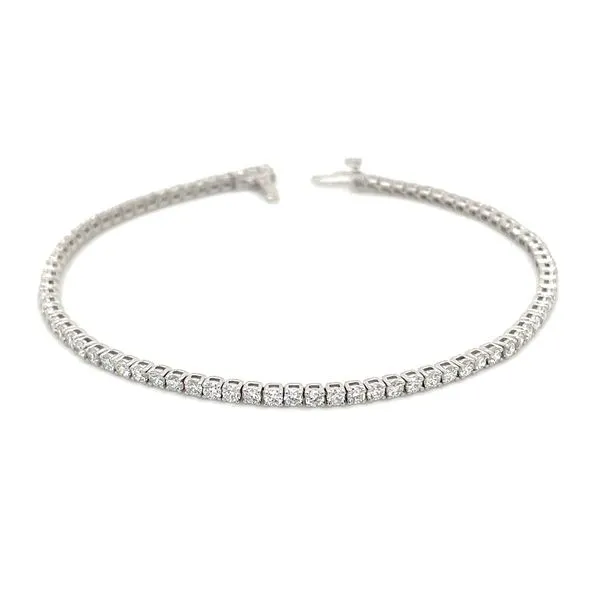 14KW Gold 2.43 CTW Lab Grown Diamond Line Bracelet 7