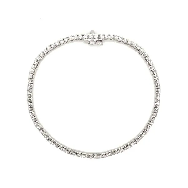14KW Gold 2.43 CTW Lab Grown Diamond Line Bracelet 7