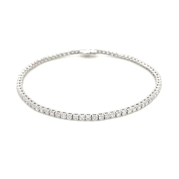 14KW Gold 2.43 CTW Lab Grown Diamond Line Bracelet 7