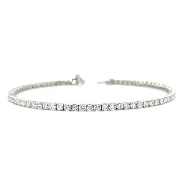 14KW Gold 3.24 CTW Lab Grown Diamond Line Bracelet 7