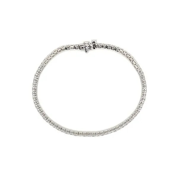14KW Gold 3.24 CTW Lab Grown Diamond Line Bracelet 7