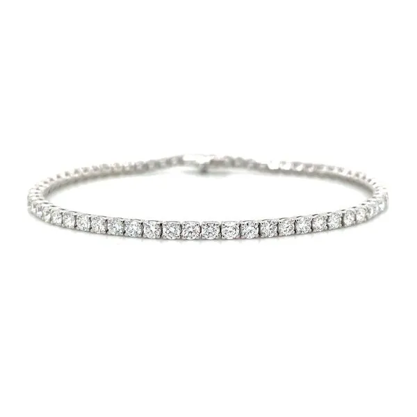 14KW Gold 3.90 CTW Lab Grown Diamond Line Bracelet 7