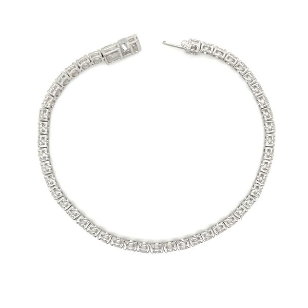 14KW Gold 7 CTW Round Lab Grown Diamond Tennis Bracelet 7