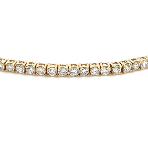 14KY Gold 2 CTW Round Lab Grown Diamond Tennis Bracelet 7