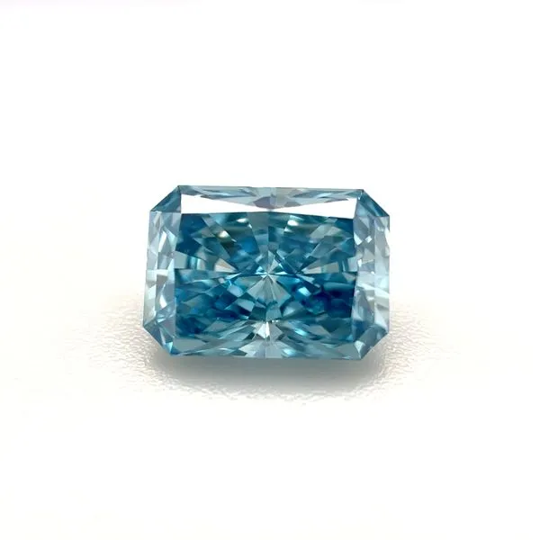 1.87 Ct Radiant Lab Grown Diamond Fancy Vivid Blue VS1 Clarity - IGI Franzetti Jewelers Austin, TX