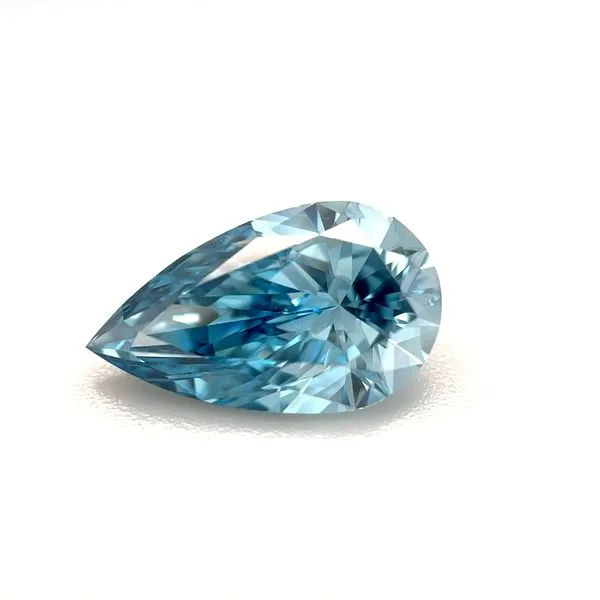 2.22 Ct Pear Lab Grown Diamond Fancy Vivid Blue VVS2 Clarity - IGI Franzetti Jewelers Austin, TX