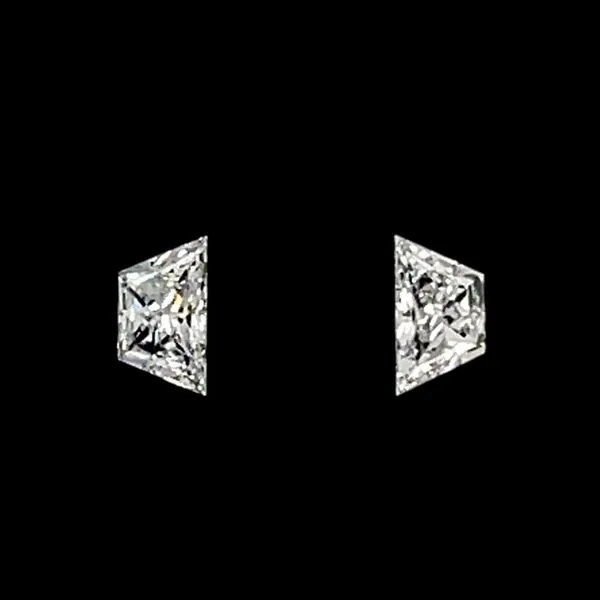 0.73 CTW Matched Pair of Trapezoid Brilliant Cut Lab Grown Diamonds E-F VS1-VS2 Franzetti Jewelers Austin, TX