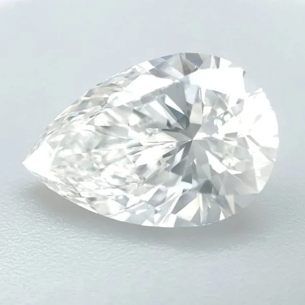 4.09 Ct Pear Lab Grown Diamond D Color VVS2 Clarity - IGI Franzetti Jewelers Austin, TX