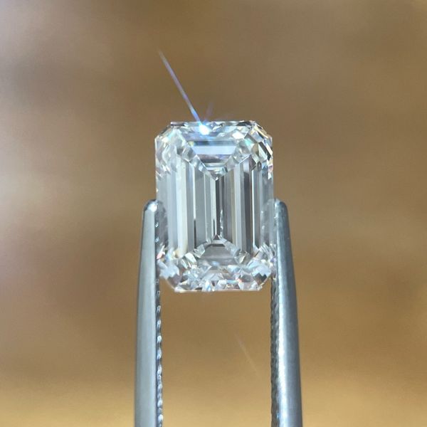 3.02 Ct Emerald Cut Lab Grown Diamond F Color VVS2 Clarity - IGI Image 4 Franzetti Jewelers Austin, TX