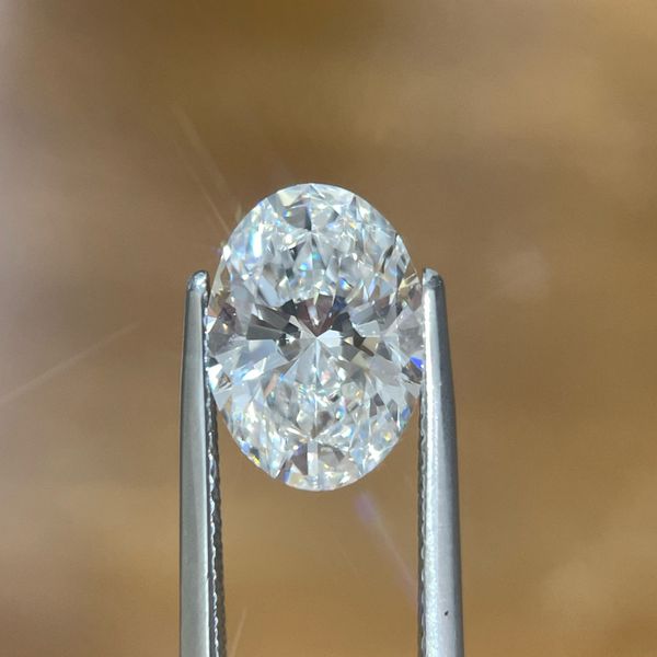 3.10 Ct Oval Lab Grown Diamond D Color VVS2 Clarity - IGI Image 3 Franzetti Jewelers Austin, TX
