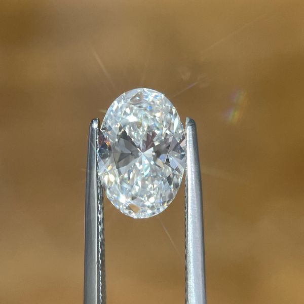 2.01 Ct Oval Lab Grown Diamond D Color VVS2 Clarity - IGI Image 3 Franzetti Jewelers Austin, TX