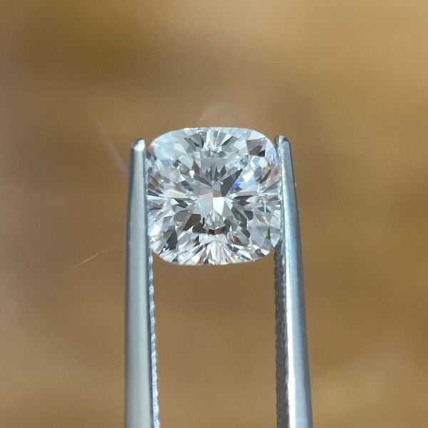 2.58 Ct Square Cushion Lab Grown Diamond D Color VVS2 Clarity - IGI Image 4 Franzetti Jewelers Austin, TX