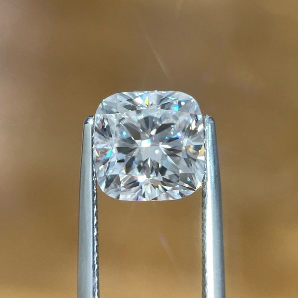 3.10 Ct Square Cushion Lab Grown Diamond D Color VVS2 Clarity - IGI Image 4 Franzetti Jewelers Austin, TX