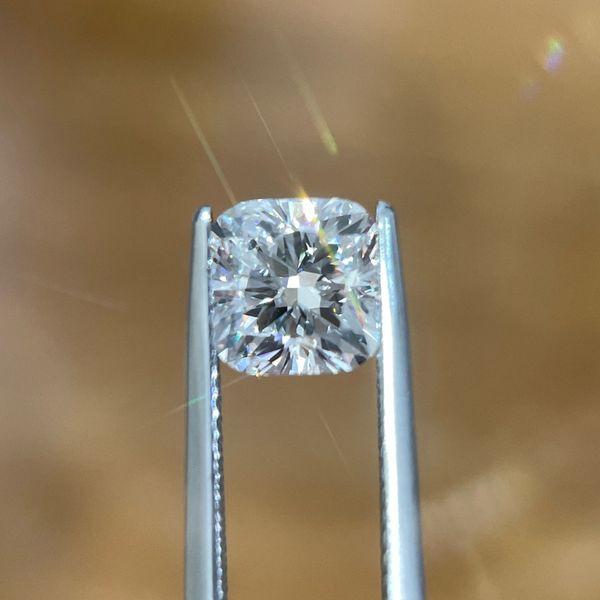 2.10 Ct Square Cushion Lab Grown Diamond D Color VVS2 Clarity - IGI Image 4 Franzetti Jewelers Austin, TX