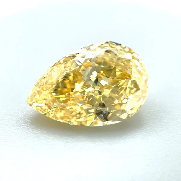 3.09 Ct Pear Fancy Yellow Lab Grown Diamond VS1 Clarity - IGI Franzetti Jewelers Austin, TX