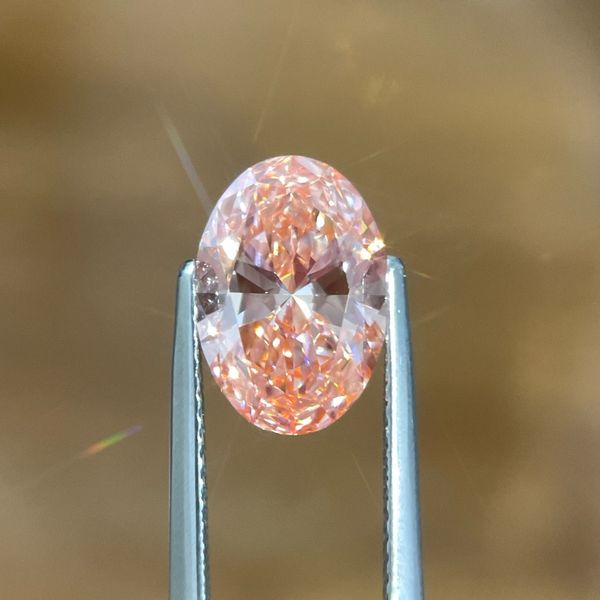 2.97 Ct Oval Fancy Vivid Pink Lab Grown Diamond VVS2 Clarity - IGI Image 4 Franzetti Jewelers Austin, TX