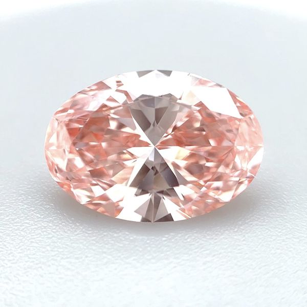 2.97 Ct Oval Fancy Vivid Pink Lab Grown Diamond VVS2 Clarity - IGI Franzetti Jewelers Austin, TX