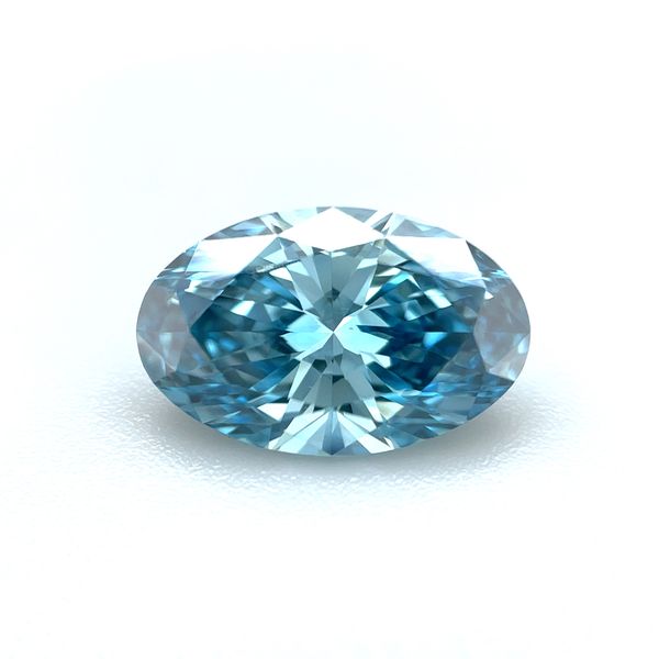 2.39 Ct Oval Fancy Vivid Blue Lab Grown Diamond VVS2 Clarity - IGI Image 5 Franzetti Jewelers Austin, TX