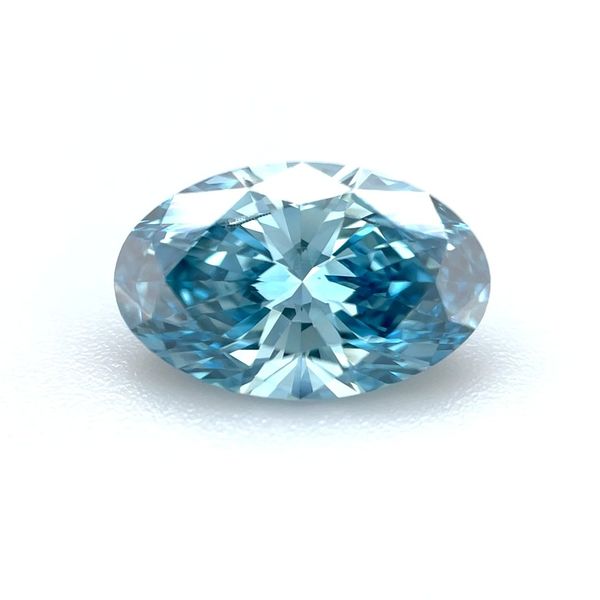 2.39 Ct Oval Fancy Vivid Blue Lab Grown Diamond VVS2 Clarity - IGI Franzetti Jewelers Austin, TX