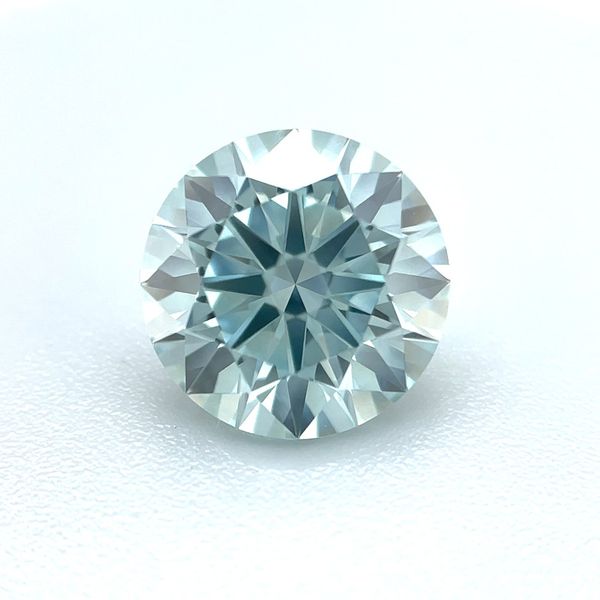 2.05 Ct Round Fancy Intense Green Blue Lab Grown Diamond VVS2 Clarity - IGI Franzetti Jewelers Austin, TX
